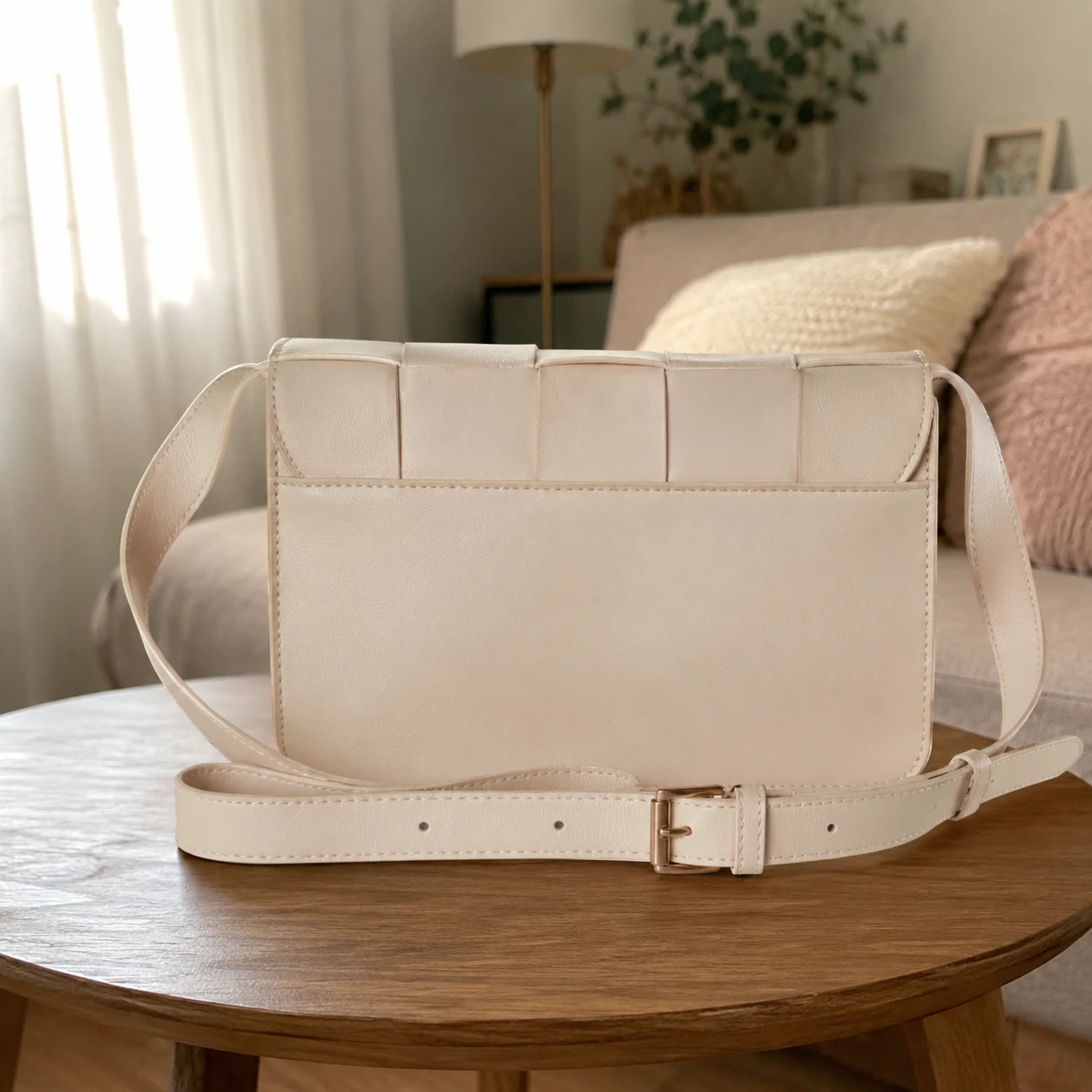 Bolsa cruzada entrelaçada Crush On Nude – photo 2